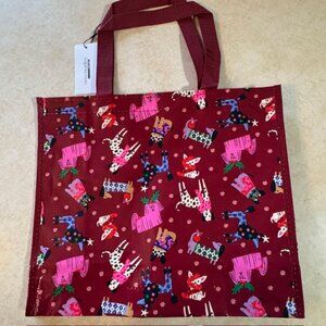 NWT Vera Bradley Holiday Hounds Dogs Reusable Market Tote